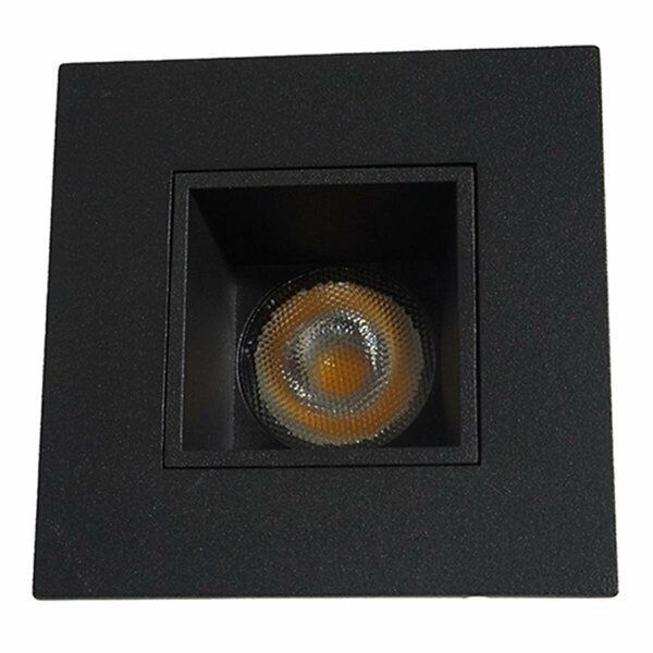 2 in. Square LED Downlight, Black - 3000K, Nicor Lighting, Mfr#: DQR2-10-120-3K-BK
